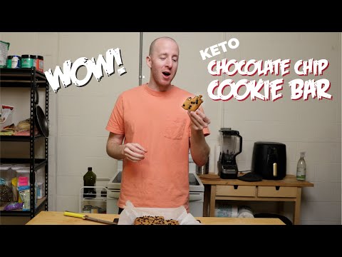 Keto Chocolate Chip Cookie Bars | MUST TRY!